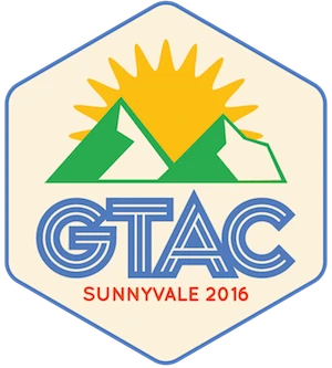 Official selected GTAC Sunnyvale 2016 event badge
