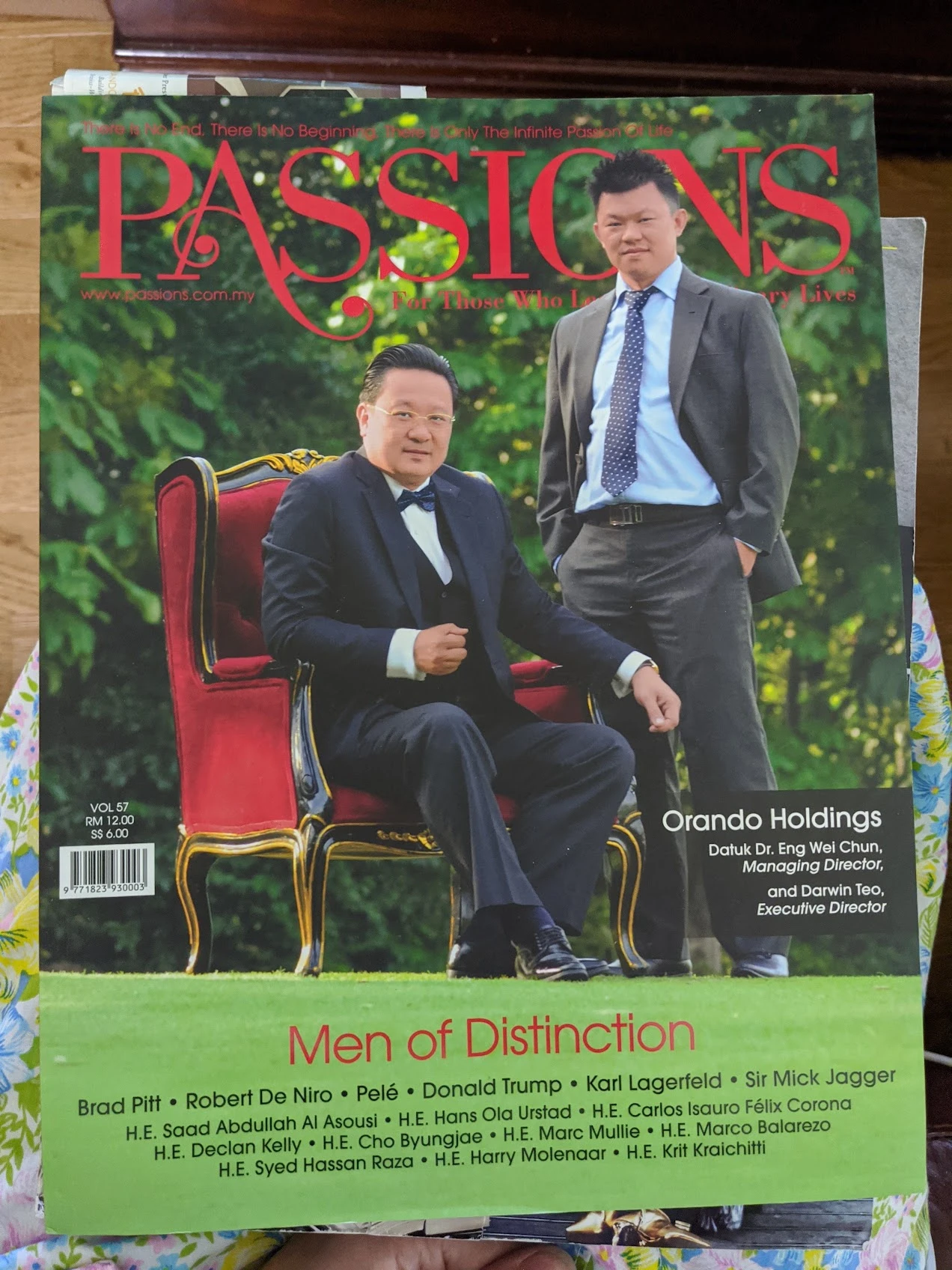 PASSIONS magazine cover, from Joyce’s archive